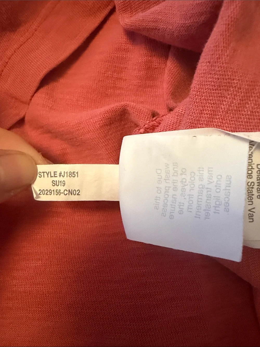J. Crew Coral Polo with Chest Pocket
